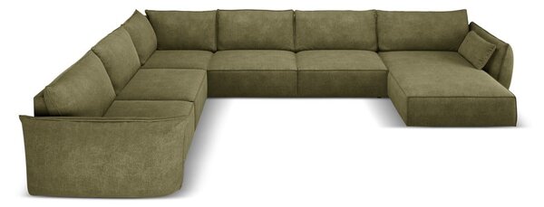 Zelená rohová pohovka (ľavý roh) Vanda - Mazzini Sofas