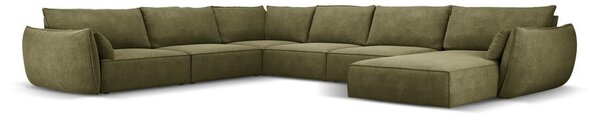 Zelená rohová pohovka (ľavý roh) Vanda - Mazzini Sofas