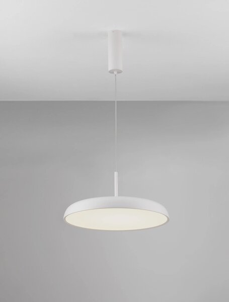 Stmievateľný LED luster Linus 45 biele – Biela