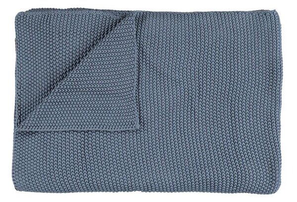 Dizajnový pléd Nordic Knit by Marc O´Polo, 130x170 cm, Smoke blue