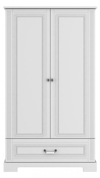 BELLAMY Ines 2-dverová šatníková skriňa vysoká FARBA: biela