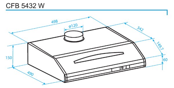 BEKO CFB5432W biela + kupóny na daľší nákup - Odsávač pár