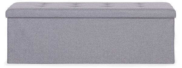 ModernHome Prešívaný úložný box 111x38 cm - svetlo sivá ModernHome