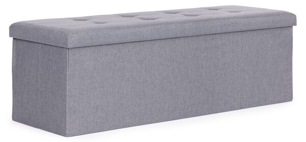 ModernHome Prešívaný úložný box 111x38 cm - svetlo sivá ModernHome