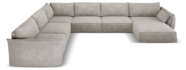 Svetlosivá rohová pohovka (ľavý roh) Vanda - Mazzini Sofas