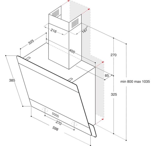 Whirlpool WHVP 65F LM K + kupóny na daľší nákup - Odsávač pár