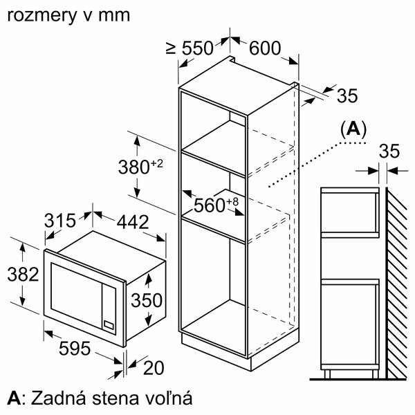 Bosch BFL623MS3 + kupóny na daľší nákup - Mikrovlnna rúra zabudovatelná