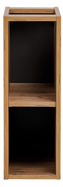 Comad Závesná skrinka pod umývadlo Casad I s doskou a umývadlom 80 cm dub wotan/čierna