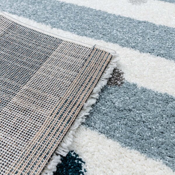 Franc Koberec Stripes and Dots blue 160x230cm