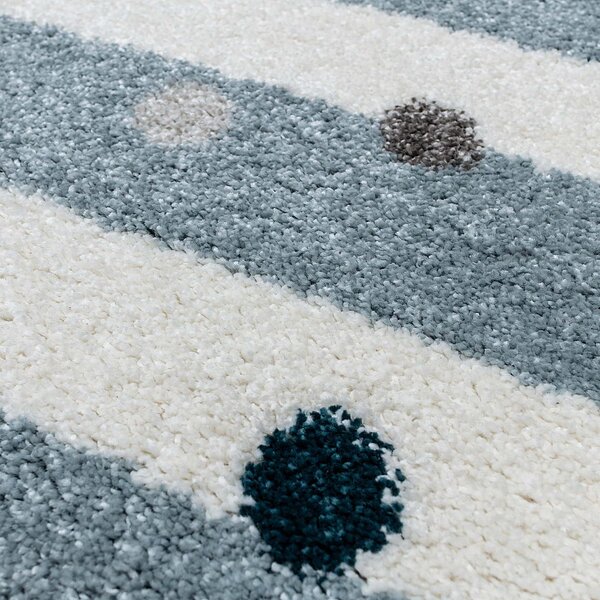Franc Koberec Stripes and Dots blue 160x230cm