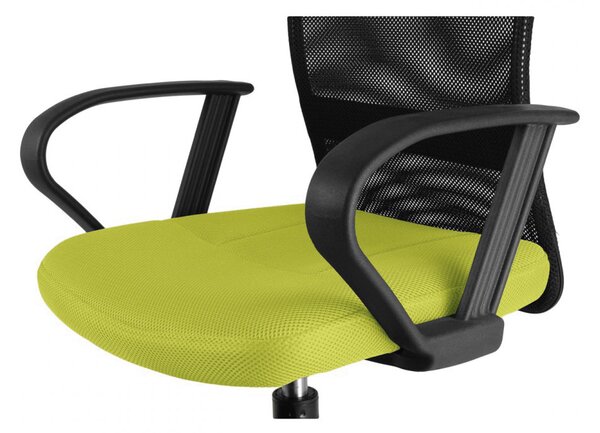 Detská stolička Neoseat MONKEY s podnožou — látka, čierna / svetlo zelená