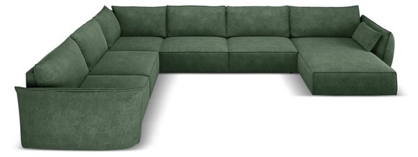 Tmavozelená rohová pohovka (ľavý roh) Vanda - Mazzini Sofas