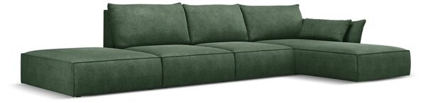 Tmavozelená rohová pohovka (pravý roh) Vanda - Mazzini Sofas