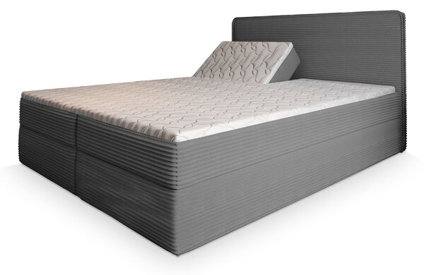 Manželská boxspring polohovateľná posteľ Dastor 160x200 - sivá