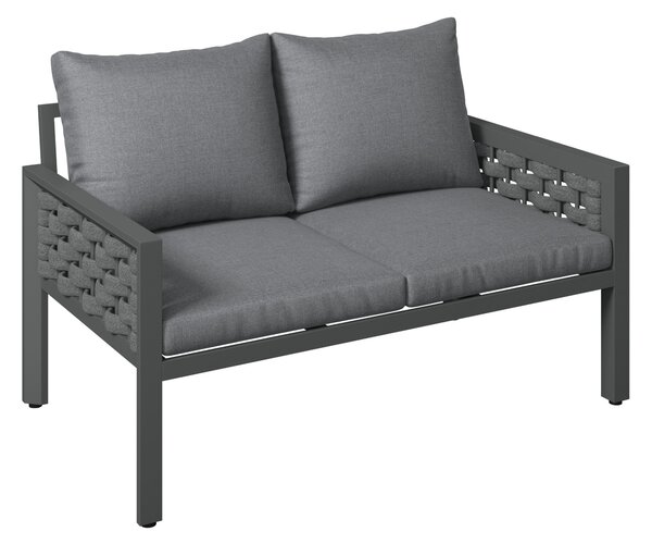 TERASOVÁ SEDACIA SÚPRAVA 4-dielne, kov, plast, textil Ambia Garden - Online Only záhrada, Online Only