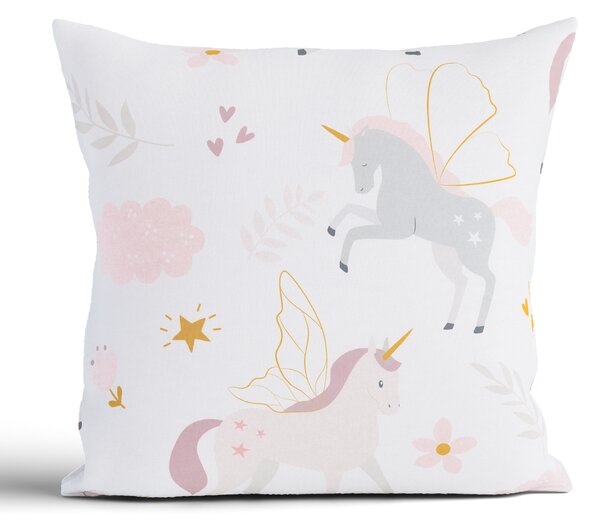 Bavlnená obliečka na vankúšik Renforcé 40 × 40 cm – Unicorn