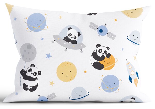 Bavlnená obliečka na vankúš Renforcé 40 × 60 cm – Vesmírna panda