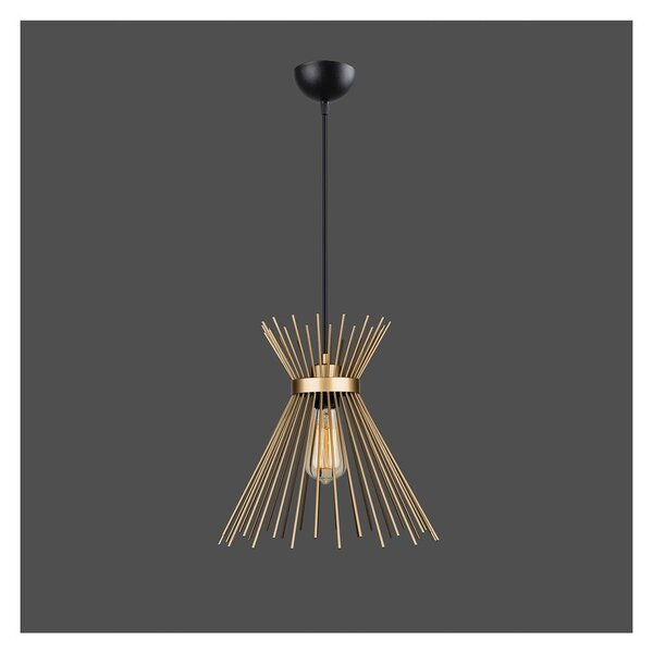Kovové závesné svietidlo v zlatej farbe Izmir – Squid Lighting