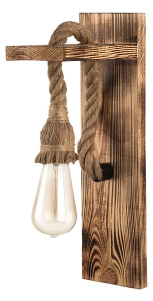 Nástenné svietidlo v prírodnej farbe Woody – Squid Lighting
