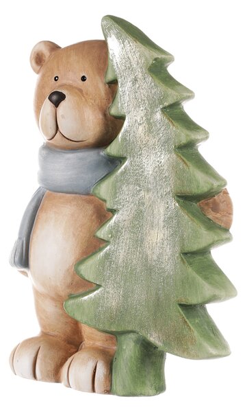 Medvedík s vianočným stromčekom 16cm