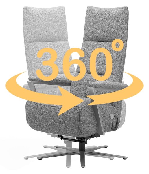 RELAXAČNÉ KRESLO, textil, krémová Sit & More - Online Only obývacie izby, Online Only