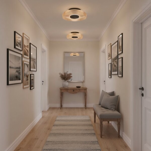 ITALUX WL-36482-YLL-LED Stropné svietidlo PASSO LED/8W/230V 3000K priemer 25 cm dýmovo-béžová