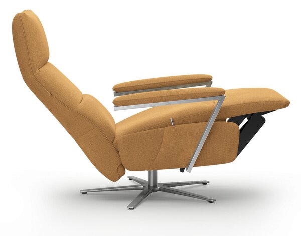 RELAXAČNÉ KRESLO, textil, horčicovožltá Sit & More - Online Only obývacie izby, Online Only