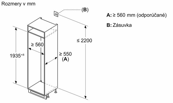 Bosch KIN96VFD0 + kupóny na daľší nákup - Chladnička kombinovaná zabudovateľná