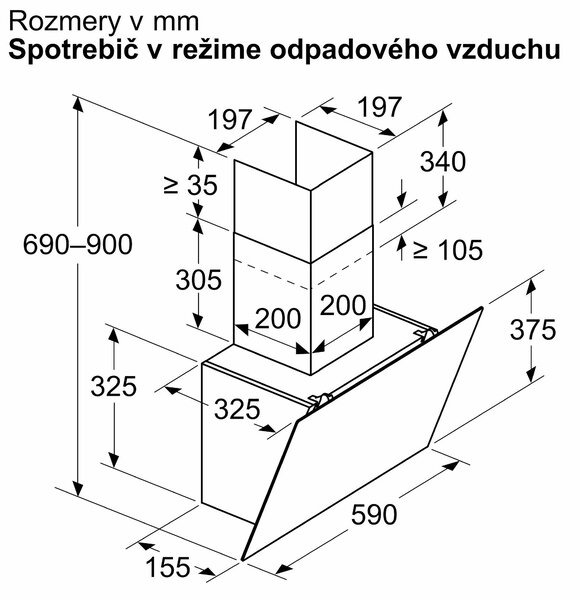 Bosch DWK65DK60 + kupóny na daľší nákup - Odsávač pár
