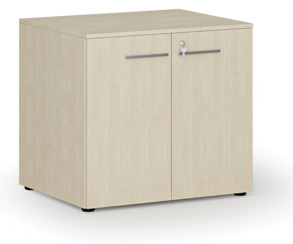 Kancelárska skriňa s dverami PRIMO WOOD, 800 x 640 x 735 mm, breza