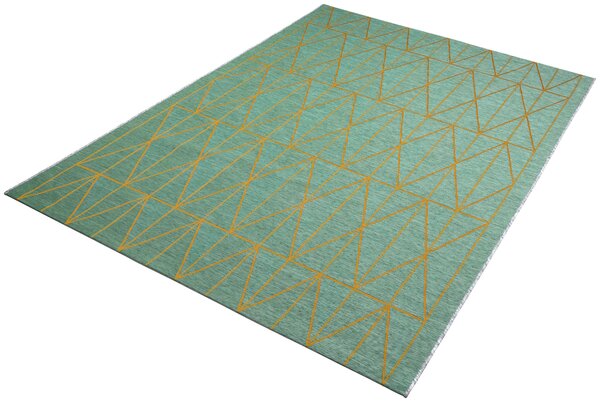 VONKAJŠÍ KOBEREC, 123/180 cm, petrolejová, Sahara Dieter Knoll - Koberce