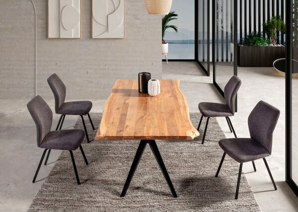 Jedálenský stôl s doskou z akácie 100x200 cm Mudri – MOME