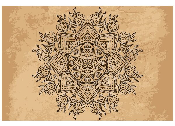 Tapeta Mandala so starodávnym nádychom