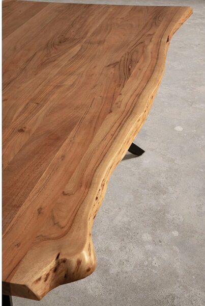 Jedálenský stôl s doskou z akácie 100x200 cm Mudri – MOME