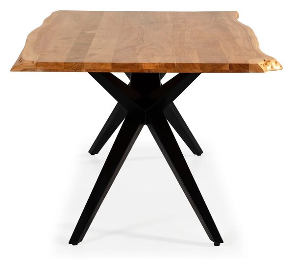 Jedálenský stôl s doskou z akácie 100x200 cm Mudri – MOME