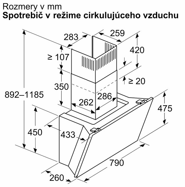 Bosch DWK81AN20 + kupóny na daľší nákup - Odsávač pár