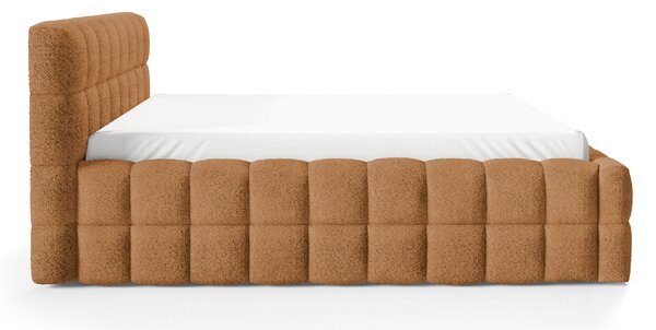 Jednolôžková čalúnená posteľ s úložným priestorom Lagos 120x200 - tehlová