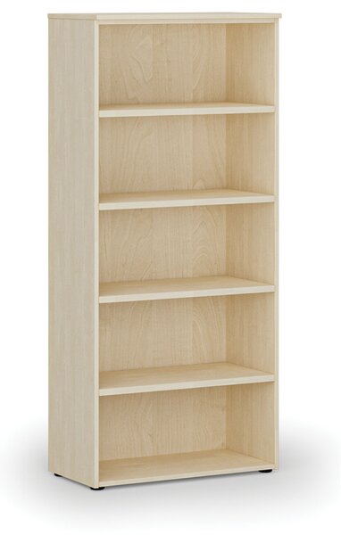 Kancelársky regál PRIMO WOOD, 800 x 420 x 1781 mm, breza