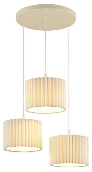 Brilliant - Závesný luster na lanku VELIN 3xE27/20W/230V priemer 61 cm krémová