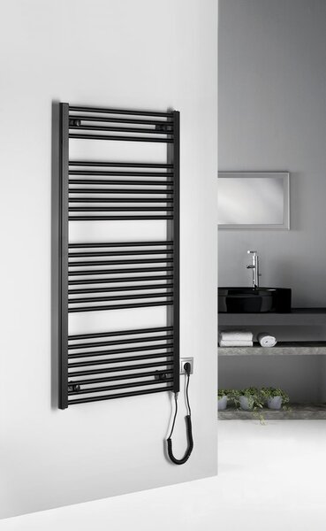 Aqualine Aqualine, DIRECT-E elektrické vykurovacie teleso, rovné, 450x1320 mm, 400W, biela, ILE34T