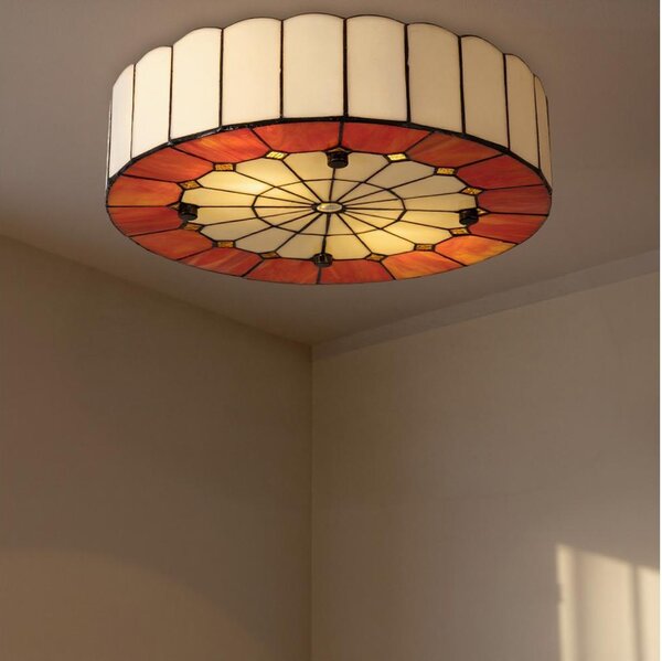 BRILAGI - Tiffany vitrážové stropné svietidlo SIENNA 2xE27/60W/230V priemer 40 cm