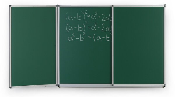Roztváracia zelená keramická tabuľa pre popis kriedou, magnetická, 3600 x 1200 mm