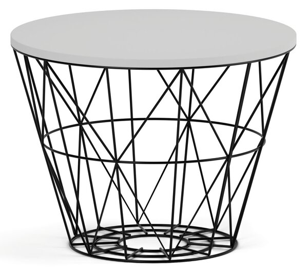 Okrúhly konferenčný stolík STILO, priemer 60 cm, sivá