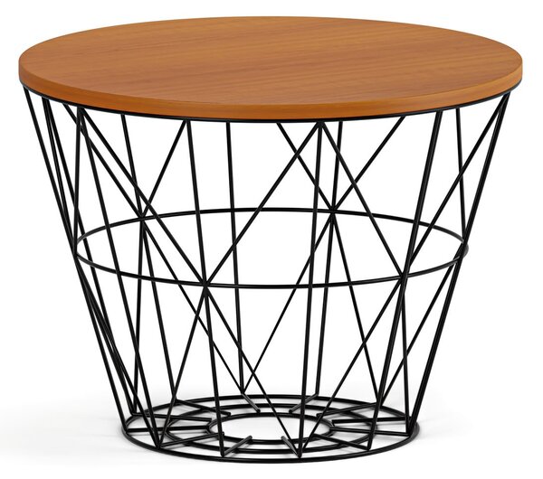 Okrúhly konferenčný stolík STILO, priemer 60 cm, čerešňa