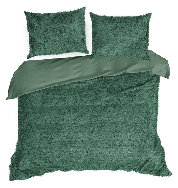 CHLPATÉ OBLIEČKY TIFFANY 200X220 CM, 2 KS 70X80 CM TMAVOZELENÉ