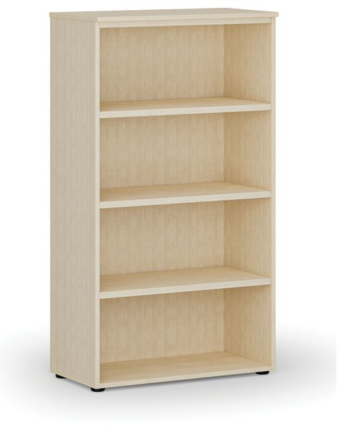 Kancelársky regál PRIMO WOOD, 800 x 420 x 1434 mm, breza