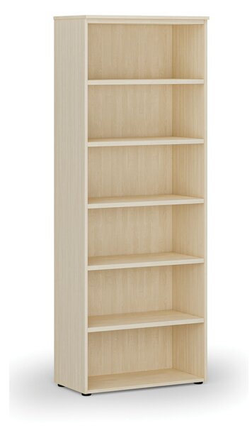 Kancelársky regál PRIMO WOOD, 800 x 420 x 2128 mm, breza