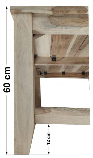 Konferenčný stolík Mira 90x60x60 z indického masívu palisander