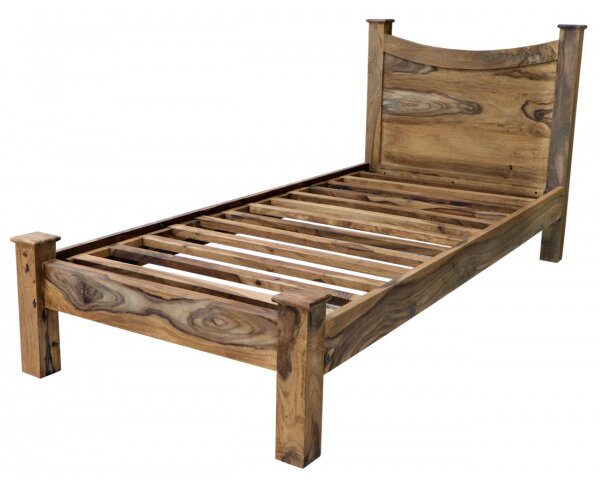 Posteľ Rami 90x200 indický masív palisander