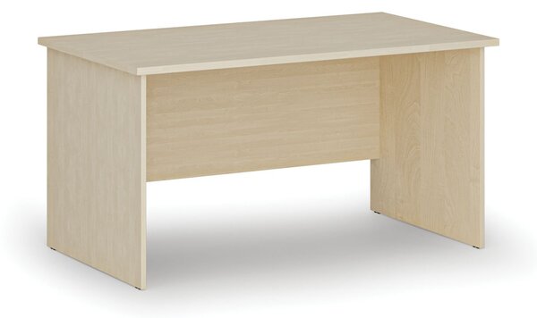 Kancelársky písací stôl PRIMO WOOD, 140x80 cm, breza